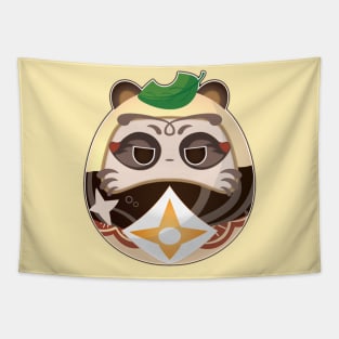 Sayu Mujina Flurry - Muji-Muji Daruma Genshin Impact Mascot Tapestry