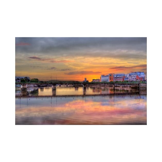 Shannon River Sunset, Limerick, Ireland by Mark Richards