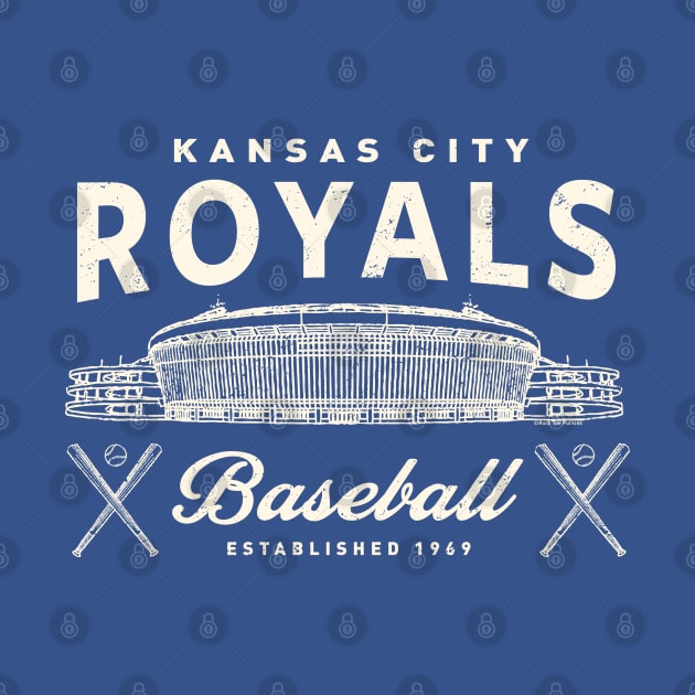 Kansas City Royals Stadium by Buck Tee Original Design by Buck Tee