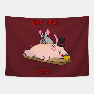Rats Eat The Rich! (Full Color Version) Tapestry