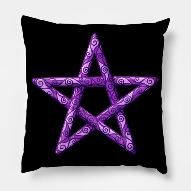 Pentagram Pillow by Beth Wilson