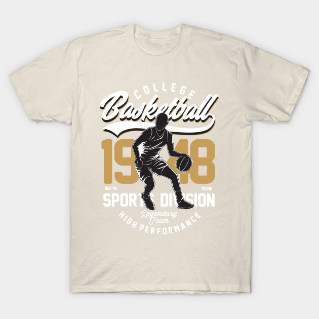 vintage basketball - - T-Shirt | TeePublic