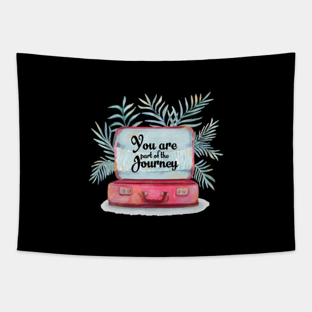 'You Are Part Of The Journey' Human Trafficking Shirt Tapestry by ourwackyhome