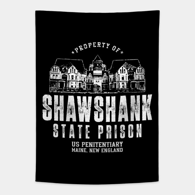 Shawshank Redemption - Property Of Shawshank Prison Tapestry by MIKOLTN