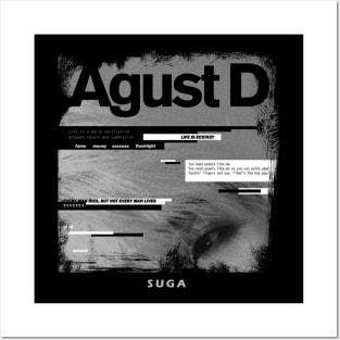 BTS Suga: Dark Theme #1 - Bts Suga - Posters and Art Prints