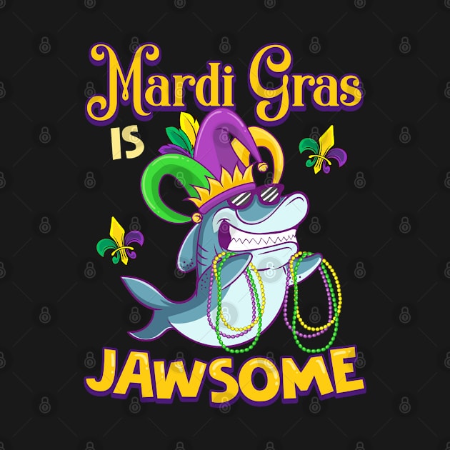 Funny Shark Mardi Gras is Jawsome by savariya