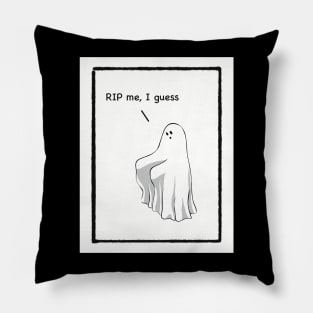 RIP Sarcasm Funny Cartoon Ghost Comic Pillow