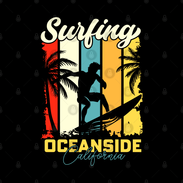 Surfing | Oceanside California by T-shirt US