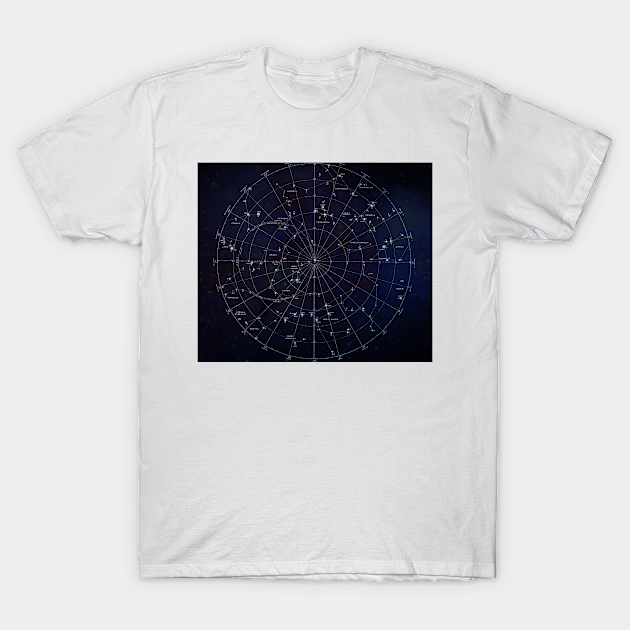 Astrology Constellation Galaxy Pattern Tapestry - Galaxy - T-Shirt