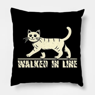 Walked In Line Pillow