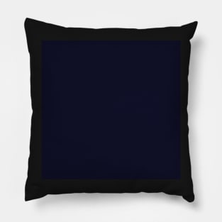 Classic Dark Navy Solid Color Block Pillow