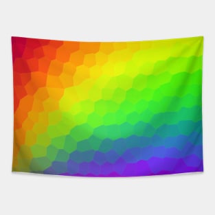 Stained Glass Rainbow Gradient (Dark) Tapestry