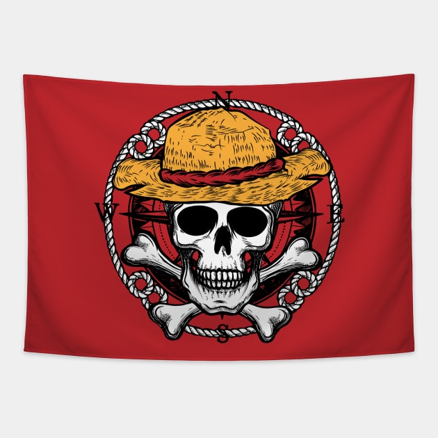 I3C Anime Drapeau Pirate en Polyester Straw Hat Pirate Jolly Roger
