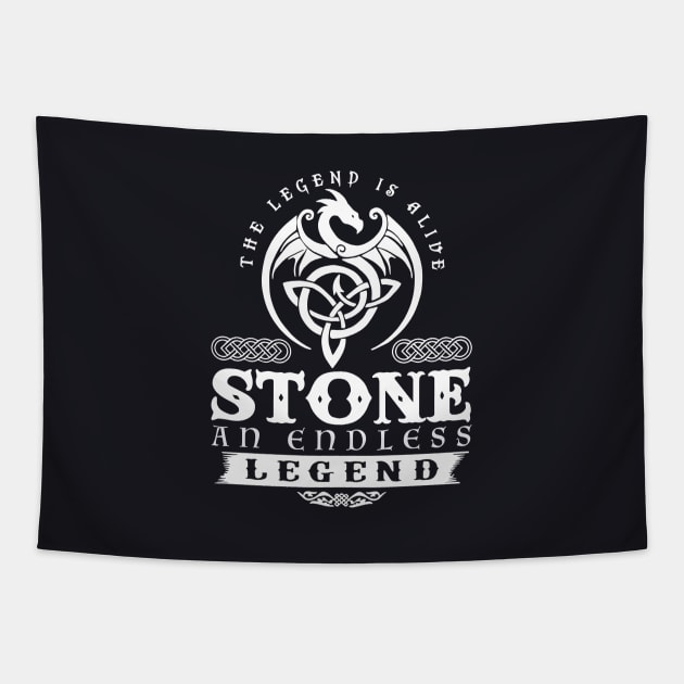 The Legend Is Allive Stone An Endiless Legend Black And White For Shirt Hipster 70s Tapestry by huepham613