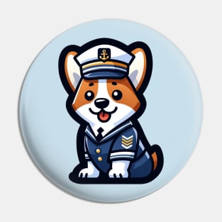 corgi sailor Pin