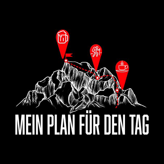 Bergwandern Tagesplan Berge Wandern by Foxxy Merch