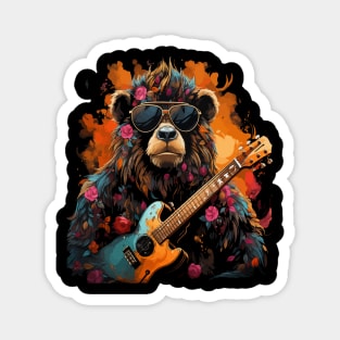 Orangutan Playing Guitar Magnet