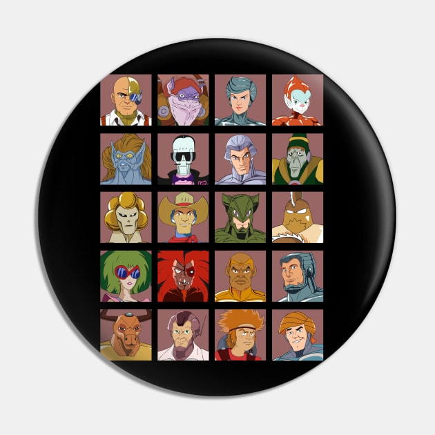 SilverHawks Characters. Quicksilver, Steelheart, Steelwill, Mon*Star, Hardware, Timestopper, Yes-Man, Smiley and many more! Pin by DaveLeonardo