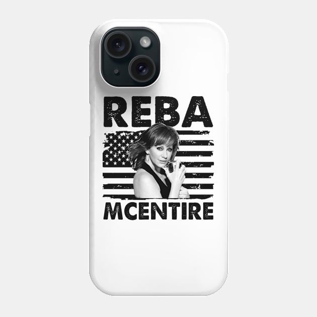 Retro Reba McEntire American Flag Music Gift Phone Case by Vapool