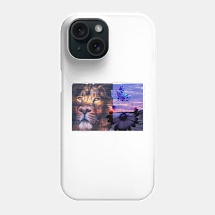 Lion ,flower,butterfly,sea Phone Case