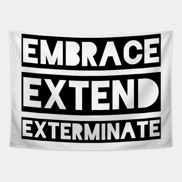 Embrace Extend Exterminate Tapestry by qqqueiru