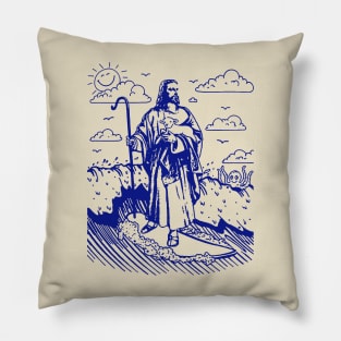 Jesus Surfing Pillow