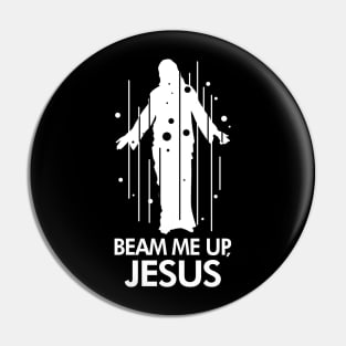 Funny Religious Jesus Christ Trekkie Meme Pin