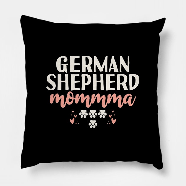 German Shepherd Momma Pillow by Tesszero