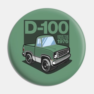 D100 - 1976 White-Base (Light Green Iridescent) Pin