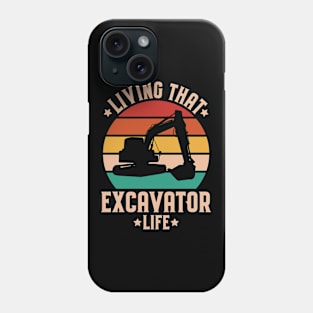 Heavy Equipment Operator Excavator Driver Operator Phone Case