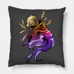 Time traveller reptile Pillow