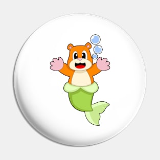 Hamster Mermaid Pin