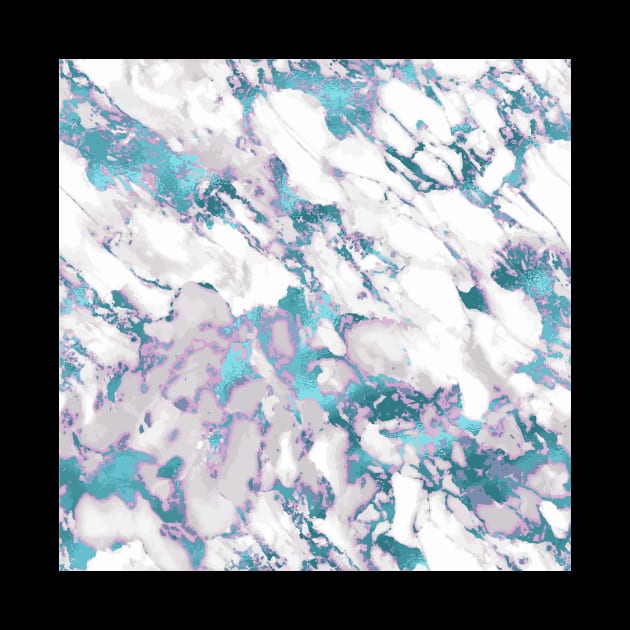 Marble Pattern Aesthetic Purple Blue Teal by jodotodesign