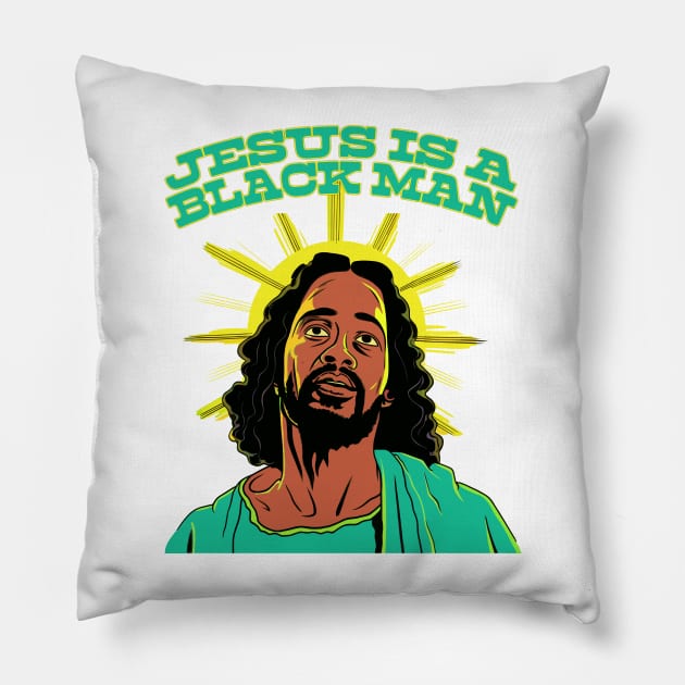 Jesus Is A Black Man Pillow by DankFutura