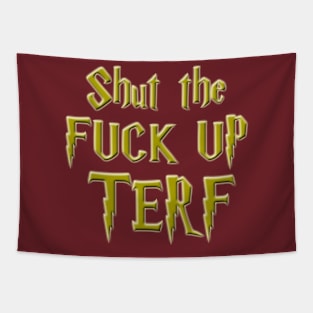 STFU TERF Tapestry