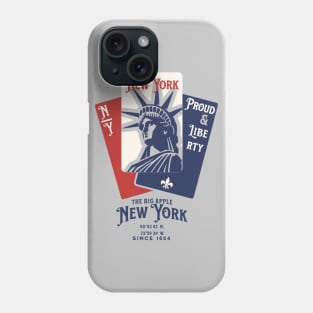 New york playing cards graphic. Phone Case