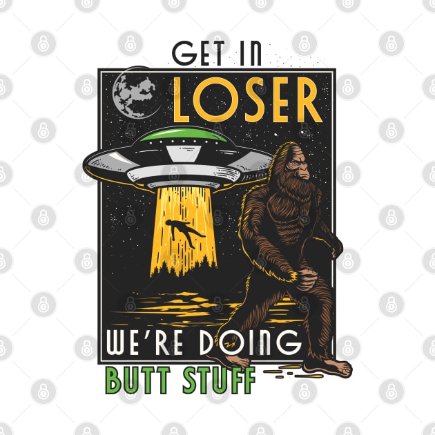 Funny Alien UFO Abduction Bigfoot Yeti by BrightGift