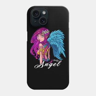 Cute Angel with Crown Flower Phone Case