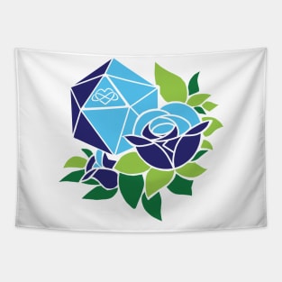 Pretty POLY Rose Polyamory Pride Tapestry