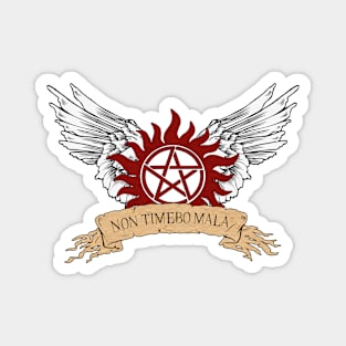 Supernatural NON TIMEBO MALA Symbol Wings Magnet