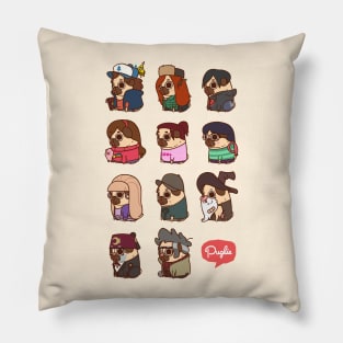 Gravity Falls Puglie Pillow