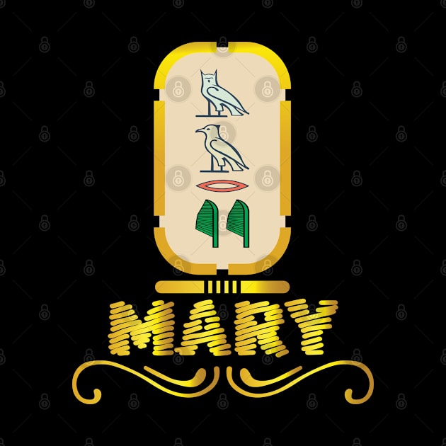 MARY-American names in hieroglyphic letters,  a Khartouch by egygraphics