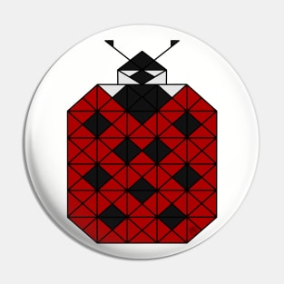 Ladybug - Geometric Abstract Pin