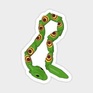 Retro Green Plastic Snake Magnet