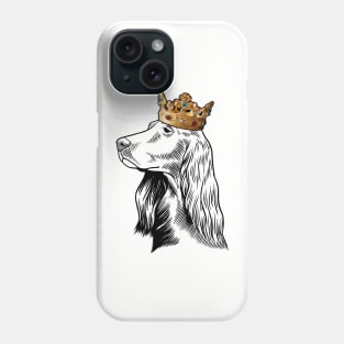 Irish Setter Dog King Queen Wearing Crown Phone Case