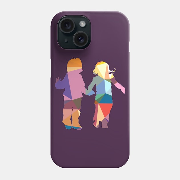 Kids Holding Hands - Kids Bring Color to our Life Phone Case by lunalunera