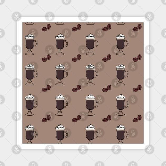 Coffee Pattern 6 Magnet by BrewBureau