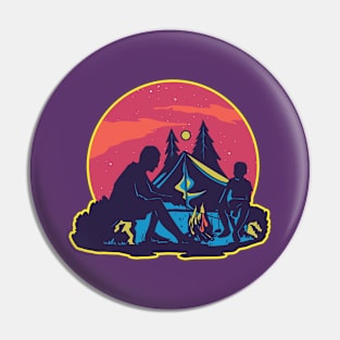 NIght Camping Pin