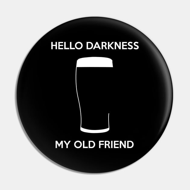 Hello Darkness My Old Friend Pin by byfab