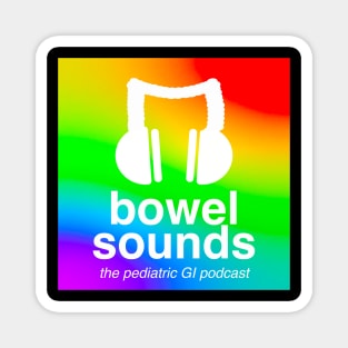 Bowel Sounds Rainbow Logo Magnet